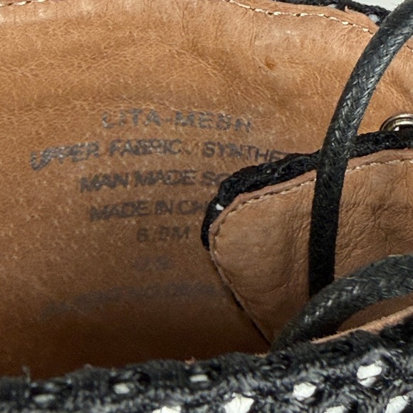 Jeffrey Campbell Lita Mesh Platform Ankle Boots Womens 6.5 Black Goth Indie - Picture 9 of 9